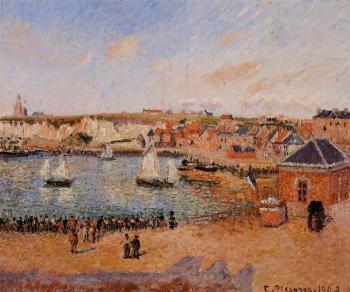 卡米耶 畢沙羅 The Inner Harbor, Dieppe, Afternoon, Sun, Low Tide 卡米耶 畢沙羅 The Inner Harbor, Dieppe, Afternoon, Sun, Low Tide